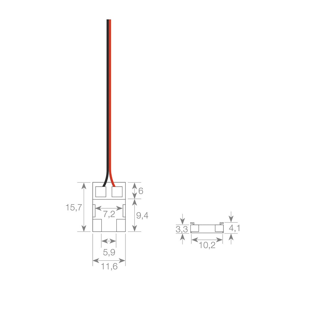 KIT INIZIALE PER STRIP LED COB DA mm.10